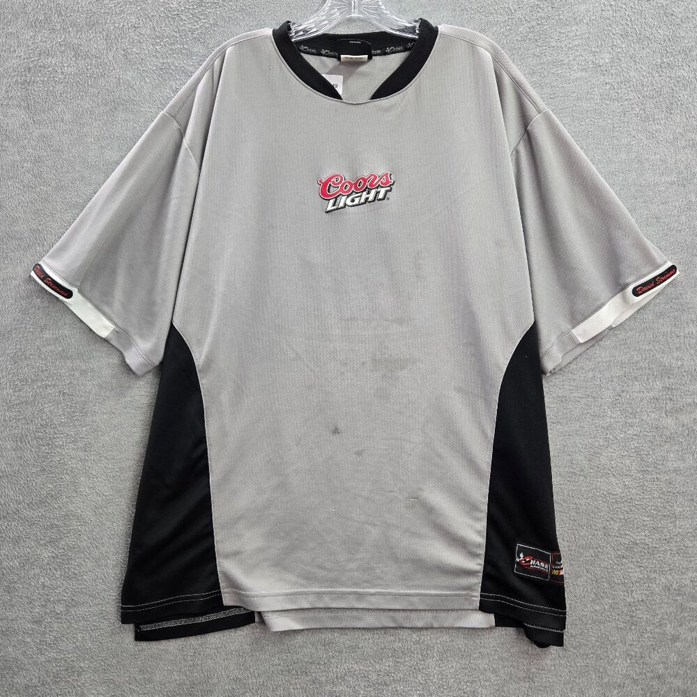 Nascar Men Jersey 2XL Gray Logo David Stremme 40 Chase Coors Light READ